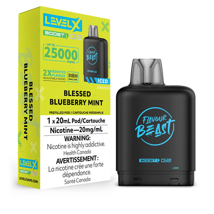 Level X Boost G2 Pod  - Flavour Beast - Blessed Blueberry Mint