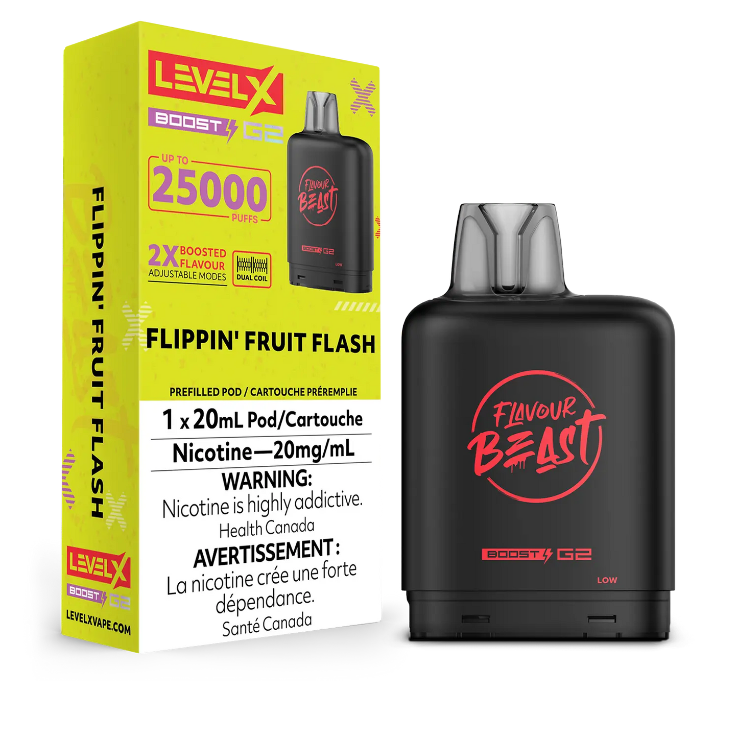 Level X Boost G2 Pod - Flavour Beast - Flippin' Fruit Flash