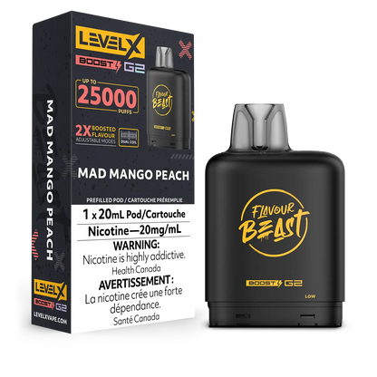 Level X Boost G2 Pod - Flavour Beast - Mad Mango Peach