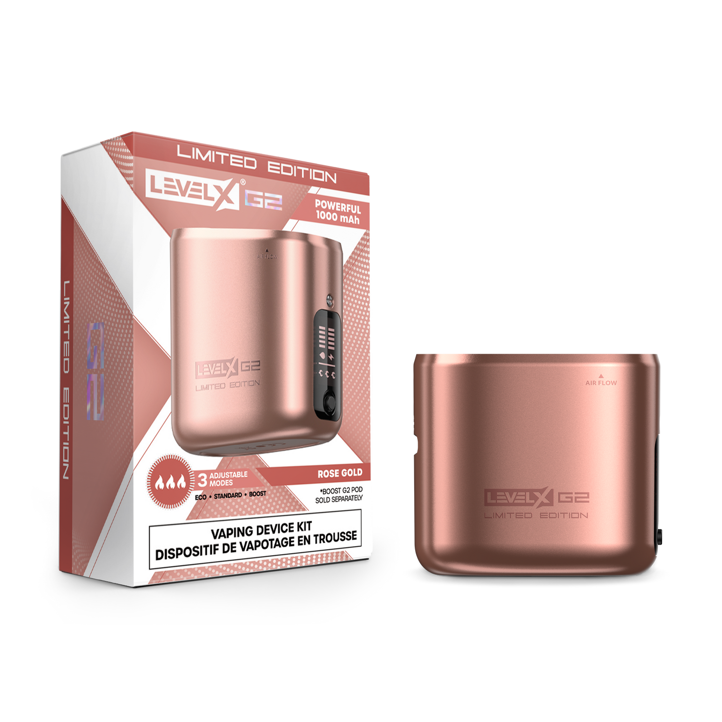 Level X Boost G2 Device Kit 1000 Rose Gold - Limited Edition